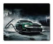 woopme® Car Theme Printed Mouse Pad Compatible for Laptop Computer Desktop PC Girls Kids Gaming Non Slip Rubber Base L x H 24 x 20 CMS