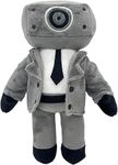 Skibidi Toilet Grey Plushies - 10" Collectible for Kids - Skibidi Toilet Pillows for Kids & Adults