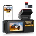 CAMECHO Dash Cam 2 Inch 1080P HD Built in WiFi Smart Dash Camera for Cars Loop Recording 150° Wide Angle Parking Assistance with ADAS Super Night Vision