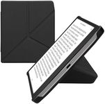 kwmobile Origami Case Compatible with Pocketbook Era/Era Color Case - Slim PU Leather Cover with Stand - Black