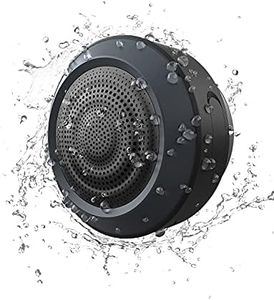Altavoz Bluetooth para Ducha, MIFA A4 Portátil IPX7 Sonido Estéreo Iinalámbrico Verdadero Impermeable, Micrófono incorporado, Tarjeta de microSD, con Ventosa para Correr, Nadar, Ciclismo, Playa, Bañar