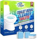 True Fresh Toilet Bowl Cleaner Tablets 26 Pack – Deep Cleaning & Odor Eliminator – Septic Safe, Stain Remover for Long-Lasting Freshness and Shine - Fresh Ocean Scent