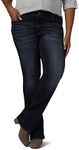 Riders by Lee Indigo Womens Midrise Bootcut Jean Jeans - Black - 12 Regular