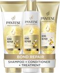 Pantene Molecular Bond Repair Shampoo + Conditioner + Deep Conditioning Hair Treatment with Biotin. For Extremely Dry Damaged Hair. Hair is Visibly Healthier, Strengthened & Repaired