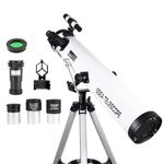 SSEA Telescope -Mod 70076 Reflector Astronomical Telescope- HD Precise Optics -(with Full Size Stand-for) All -Multi Power Enhance Optics Aperture Modal 70076 mm with Bag