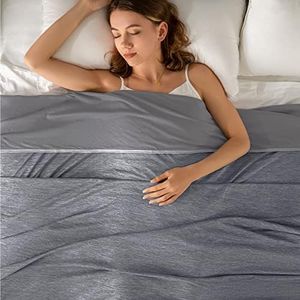 Topcee Cooling Blanket (90"x90"Queen Size) for Sweats Absorbs Heat to Keep Adults Cool on Warm Nights, Q-Max 0.5 for Hot Sleepers, Ultra-Cool Lightweight Blanket for Bed