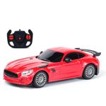 Popsugar High Speed 1:24 Rechargeable Remote Control Car with 2.4G Remote Control | Working Headlights | Lithium Battery | C-Type Charging | Best Gift for Kids | Made in India