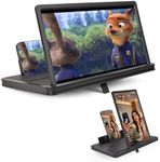 TOSEFES 14" Phone Screen Magnifier, 2026 New 2-in-1 3D HD Portable Projector Screen, Vertical & Horizontal Switch for Movies, Gaming & Live Streaming