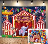 Red Carnival Circus Decoration Back