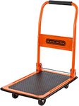 BLACK+DECKER BXWT-H303 Folding Platform Trolley - Hand Truck Max. 80KG - Trolley on Wheels 60 x 40 x 80.5 cm - Transport Cart with Handle - Easy to Store - Steel