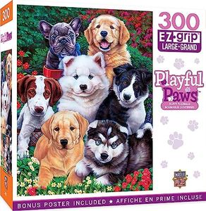 Masterpieces Playful Paws Fluffy Fuzzballs EZ Grip 300 Pieces Puzzle