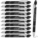 20 Pcs Christian Engraved Gift Pens Funny Pen Bible Verse Pen Motivational Scripture Ballpoint Pen Office Quotes Pen Vibrant Inspirational Pen Positive Message Pen for Colleague Coworker, Black Ink