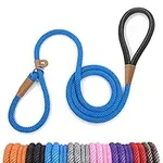 lynxking Dog Leash Slip Rope Lead Leash Strong Heavy Duty Braided Rope No Pull Training Lead Leashes for Medium Large and Small Dogs