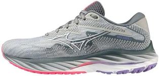 Mizuno Women's Wave Rider 27 running, Pblue White H Vpink, 4 UK