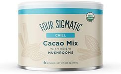 Four Sigmatic Mushroom Hot Cacao Mix with Reishi | Organic Reishi Mushroom with Cacao Powder | Stress Relief & Sleep Support | Vegan, Gluten-Free & Dairy-Free | USDA Fair Trade | 30 Serving Can