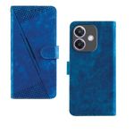 Inktree Oppo A3X 5G Flip Cover | with Built in RFID Blocking Material | Card Pockets Wallet & Stand | Flip Cover for Oppo A3X 5G - Royal Blue