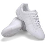 IKAANYA Unisex Ultra Light Weight Dance and Gymnastics Shoes (White, UK 7)