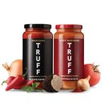 TRUFF Pasta Sauce Bundle, Black Truffle Pomodoro and Arrabbiata | Flavorful Pair of Regular and Spicy Tomato Sauce for Pasta, Pizza, and More | Non-GMO, Vegan, Bundle of 2