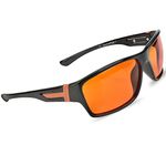 Spectra479 Fashionable Blue Blocking Amber Glasses for Sleep - BioRhythm Safe(TM) - Nighttime Eye Wear - Special Orange Tinted Glasses Help You Sleep and Relax Your Eyes