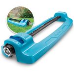 Aqua Joe SJI-OMS16 Indestructible Metal Base Oscillating Sprinkler with Adjustable Spray