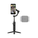 Bundle of DJI OSMO Mobile 6 + DJI Phone Clamp, 3-Axis Phone Gimbal, Built-In Extension Rod, Portable and Foldable, Android and iPhone Gimbal with ShotGuides,