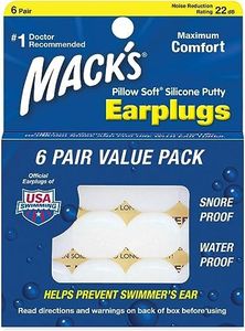 Macks Pillow Ohrstöpsel, weich, formbar, Silikon, 6 Paar x 3 (18 Paar)