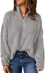 EVALESS Gray Sweaters for Women Lon