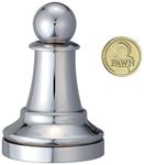 Eureka 473681 Pawn Cast Chess Game, Silver