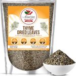 Dried Thyme Leaves, 4 oz. Bag, Natural Herbs and Spices for Pastas, Soups, Oils, Dips, and Vegetables, Farm Fresh and Vegan, Rich Savory Flavor by Amazing Chiles & Spices