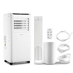 LEXENT 9000BTU Portable Air Conditioning Unit 3 in 1, 25L Dehumidifier Portable Air Conditioner Air Cooling Unit with Fan Mode Air Con Unit 24H Timer for Home Office 90m³ Low Energy Class A White