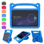 Alcatel Joy Tab 2 8 inch 2020 Kids Case(Model 9032Z), Alcatel Joy Tab 2 Case-SHREBORN Kids Shockproof Handle Friendly Case with Stand for Metroby t-Mobile Alcatel Joy Tab 2 8" 2020 Tablet(Blue)