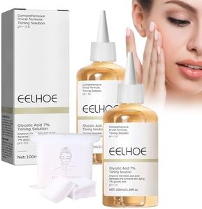 2PCS Glycolic Acid 7% Toning Resurfacing Solution,Glycolic Acid,Tónico para Rostro,Solución Tonificante Exfoliante,Ácido glicólico 7 tónico,apto para todas las pieles (Amarillo)