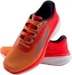 Swift Running Horus Men’s Orange & Yellow Carbon Plate Running Shoes – Lightweight Performance Trainers with Reflective Tech for Tempo, Intervals, Gym & Workouts