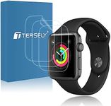 T Tersely [3 Pack] Screen Protector for Apple Watch Series 3/2/1-38 MM,Premium TPU Soft Flex Full Coverage Screen Protector Film Guard for Apple Watch iWatch Series 3/2/1 38mm