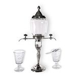 Lady Absinthe Fountain with Two Metal taps - Smaller Reproduction of The Most Famous Absinthe Fountain Style