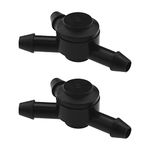 OTOTEC 2PCS Car Windscreen Washer Jet 3 Way Valve 7667888 7787593 Plastic Windshield Washer Check Valve Automotive Replacement Parts Black