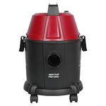 American MICRONIC- Wet & Dry Vacuum Cleaner, 15 Litre Drum with Blower & HEPA Filter, 1600 Watts Motor 28 KPa Suction with Washable dust Bag (Red/Black/Steel)-AMI-VCD15-1600WDx