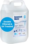 Qualkem Grade 3 Deionised Water 5ltr - Deionised Water for Iron Steam, Steam Cleaner, Car Batteries & Radiators, Car Cleaning, Aquariums - Steam Iron Water Distilled/Deionized Water/De-ionized Water