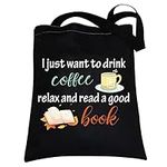 Coffee Book Lover Gifts Reusable Bo