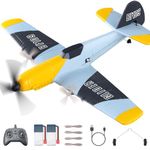 FTJKGH RC Plane 3 Channel BF-109, Remote Control Airplane Ready to Fly 2.4GHz Wireless, 6-axis Gyro Stabilizer, Easy to Fly for Beginners, Adult, Kids