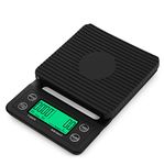 ThreeH Coffee Scale Multifunction Digital Kitchen Food Scale with Timer 3kg/0.1g for Coffee Brewing, Baking and Cooking