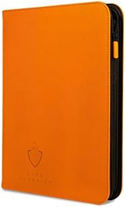 Card Guardian - 9 Pocket Premium Binder with Zipper for 360 Cards Trading Card Games TCG (Orange) Perfect Card Binder for Yugioh Cards MTG Binder Sports Card Binder