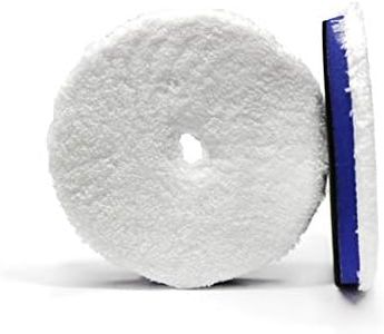 Maxshine 5" Universal Microfiber Polishing Foam Pad for Cutting – Ultra-Soft Microfiber with Hook & Loop – Compatible with DA & Rotary Polishers – Ideal for Paint Correction