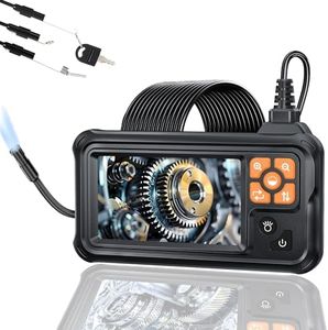 1080P HD Industrial Endoscope Camera with 4.3" IPS Screen & Light, 5M IP67 Waterproof Snake Borescope for Pipe, Sewer, Drain, Plumbing & Automotive Inspection (No Photo/Video)
