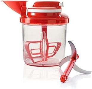 NewTupperware SuperSonic Power Chef Chopper in Clear and Red