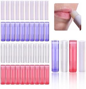 UptVin Tubo de bálsamo de labios, reutilizable, tubo de lápiz labial, vacío, bálsamo para labios, tubos de plástico, para bricolaje (4 colores, 5 ml)