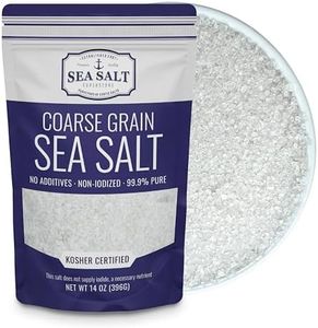 Coarse Sea Salt for Grinder Refill, Coarse Grain Kosher Salt, Non-Iodized Coarse Salt for Cooking, Mineral-Rich Unrefined Baja Salt, 14 oz Bag, Sea Salt Superstore