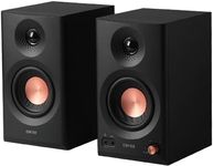 Edifier MR3 Powered Studio Monitor 2.0 Speakers, Bluetooth v5.4, TRS/RCA/AUX Input, 36W RMS, 52hz-40kHz Flat Response, 3.5” Drivers, 1” Tweeters, Hi-Res Audio (Black)