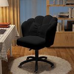 XUEGW Office Chair Cute Petal Desk Chair, Modern Fabric Home Butterfly Chairs Height Adjustable Chair Makeup Chairs