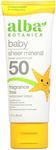 Alba Botanica Baby Sunscreen for Fa